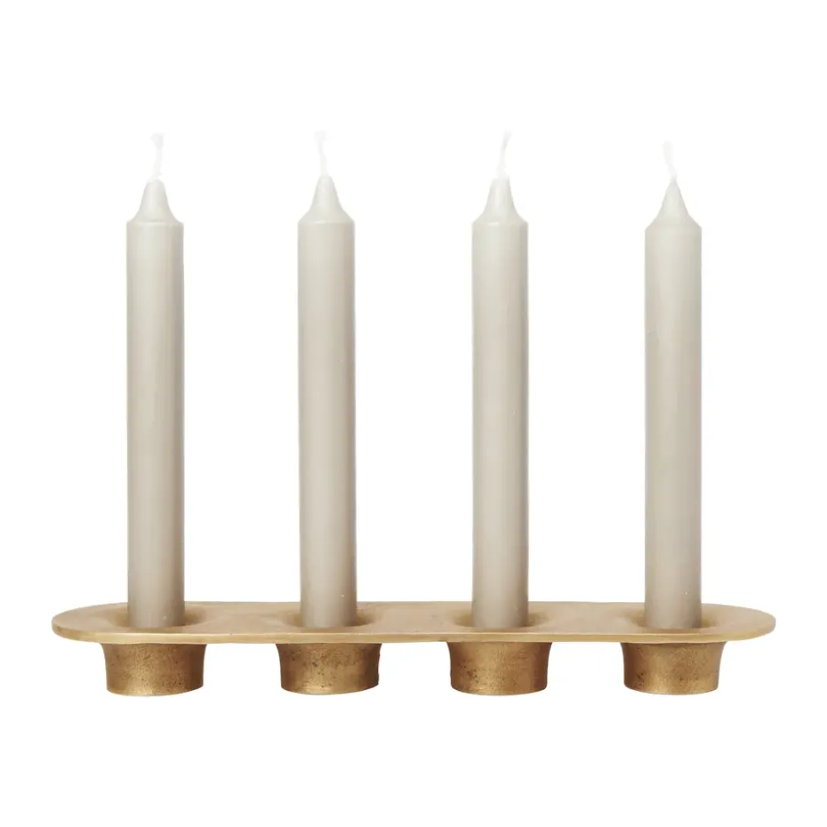 Soothe 4 candlestick 8x29 cm, Brass Finish