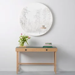Space decoration, Oak green stained, glass