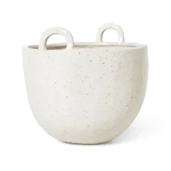 Speckle flower pot Ø18,5 cm, Off-white
