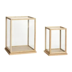 Spectacle display box large set of 2, Oak