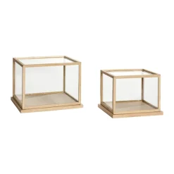 Spectacle display box small set of 2, Oak