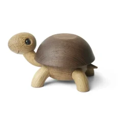 Speedy turtle decoration 4 cm, Oak-ash