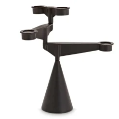 Spin candle holder mini, Black