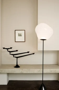 Spin candleholder, Black