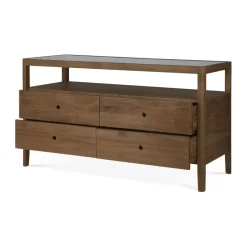 Spindle dresser, Teak, 4 drawers