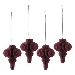 Spira baubles 4-pack, Red