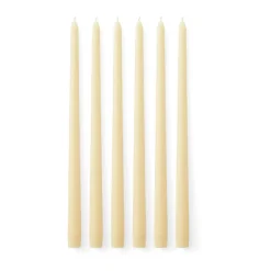Spire candles 38 cm 6-pack, Ivory