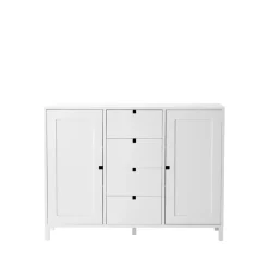 Square bench, White