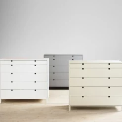 Square dresser 5 drawers, Sand
