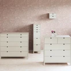 Square dresser 5 drawers, Sand
