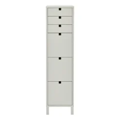 Square dresser narrow 6 drawers, Sand
