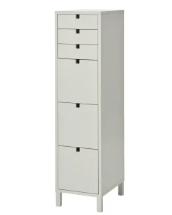 Square dresser narrow 6 drawers, Sand