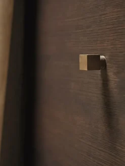 Square hook small, Casted brass