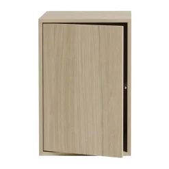 Stacked storage system with door large, Oak