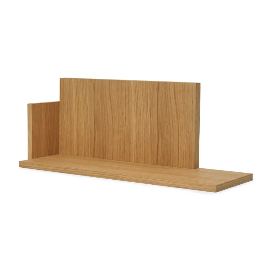 Stagger shelf low, Oiled Oak