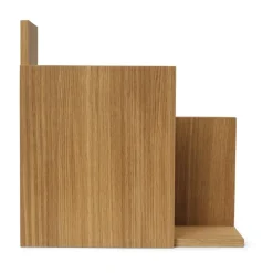 Stagger shelf square, Oiled Oak