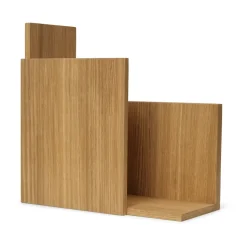 Stagger shelf square, Oiled Oak