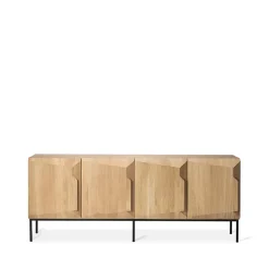 Stairs sideboard 4 doors, Oak 200x80x46 cm