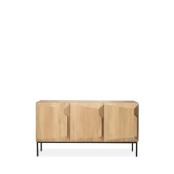 Stairs sideboard 3 doors, Oak 150x80x46 cm