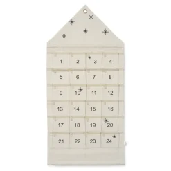 Star Christmas calendar hus 100 cm, Sand