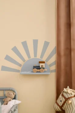 Star shelf circle incl stickers, Blue