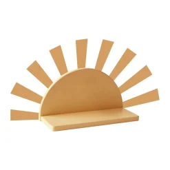 Star shelf circle incl stickers, Mustard