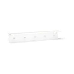 Star shelf with hooks, White