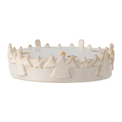 Starry Advent candle holder, White