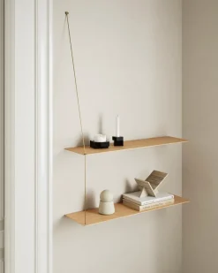 Stedge wall shelf 80 cm, Oak