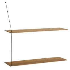 Stedge wall shelf 80 cm, Smoked oak