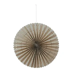 Stella rosette advent star M Ø43 cm, Forest green-natural