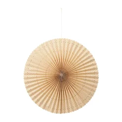 Stella rosette advent star L Ø60 cm, Natural-harvest gold
