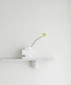 Sten Shelf 120 cm, White marble