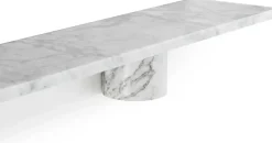 Sten Shelf 120 cm, White marble