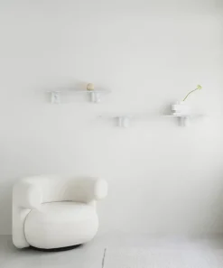 Sten Shelf 120 cm, White marble
