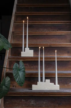 Step Trio candle holder, Linen