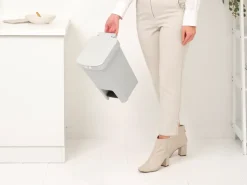 StepUp pedal bin 10 L, Light grey
