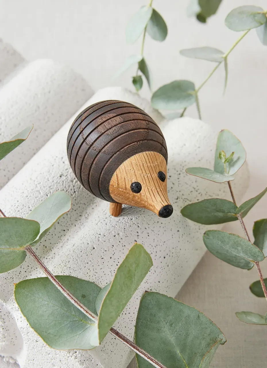 Stick hedgehog decoration 4.5 cm, Thermo ash