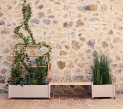 Sticks flower box 57x103 cm, Sand