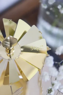 Stig L Berså rotary candle holder medium, Gold