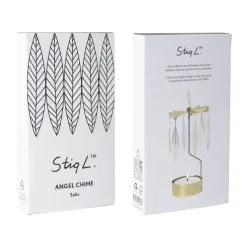 Stig L Salix rotary candle medium, Gold
