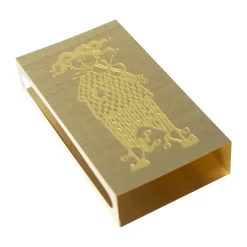 Stig Lindberg Karneval matchbox holder, Gold