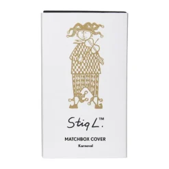 Stig Lindberg Karneval matchbox holder, Gold
