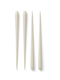 STOFF antique candles by ester & erik large 4-pack, Off-white