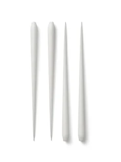 STOFF antique candles by ester & erik large 4-pack, White