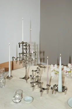 STOFF Nagel candle stand, Chrome