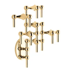 STOFF Nagel candle sticks wall, Brass