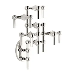 STOFF Nagel candle sticks wall, Chrome