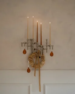 STOFF Nagel candle sticks wall, Chrome