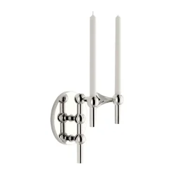 STOFF Nagel candle sticks wall, Chrome